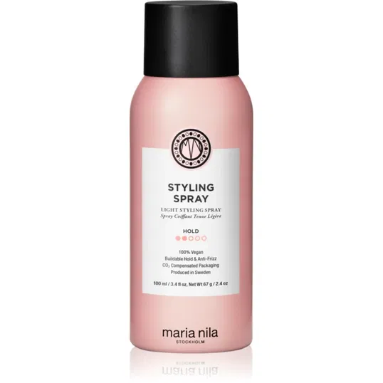 Maria Nila Style & Finish Styling Spray fixativ pentru păr, cu fixare ușoară fara sulfati Styling Spray 100 ml