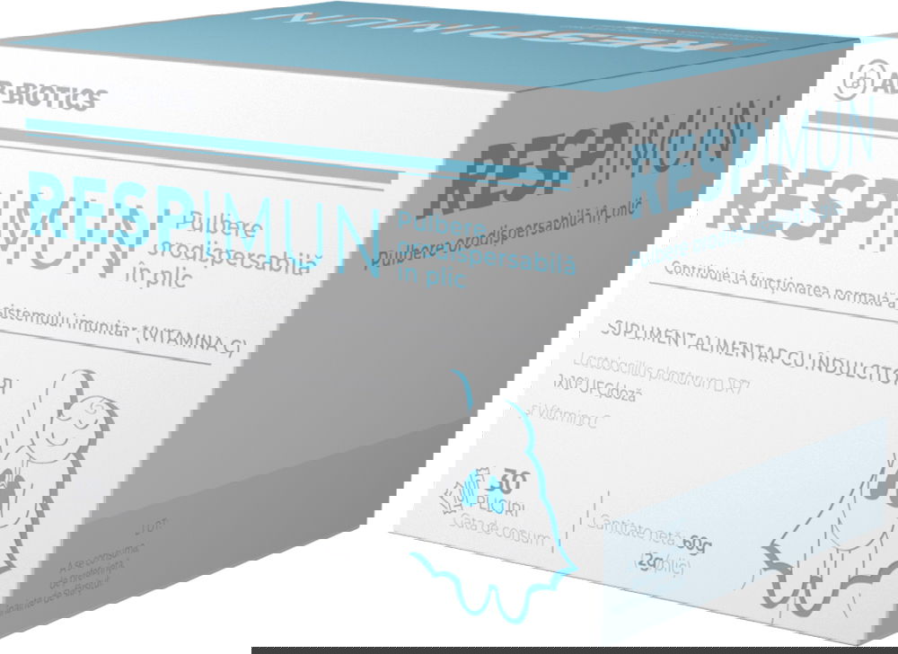 Respimun pulbere orodispersabila, 30 plicuri, Ab-Biotics