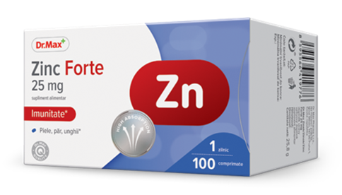 Dr. Max Zinc Forte 25mg, 100 comprimate filmate