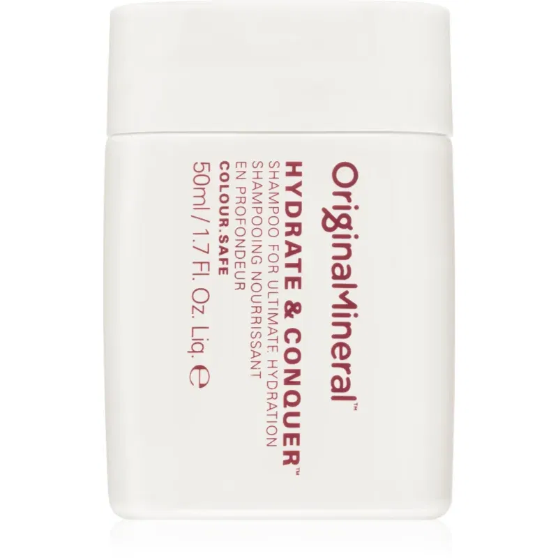 Original & Mineral Hydrate & Conquer sampon hidratant pentru par uscat, deteriorat si tratat chimic 50 ml