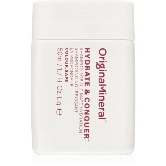 Original & Mineral Hydrate & Conquer sampon hidratant pentru par uscat, deteriorat si tratat chimic 50 ml