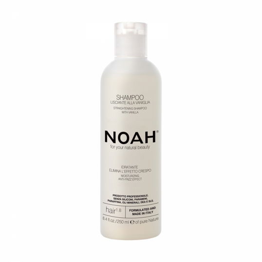 Sampon natural pentru indreptarea parului cu extract de vanilie (1.8), 250ml, Noah