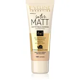 Eveline Cosmetics Satin Matt machiaj cu efect matifiant extract de melc culoare 103 Natural 30 ml