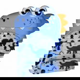 Manusa pentru dentitie cu model de dino bleu, 1 bucata, Coccorito