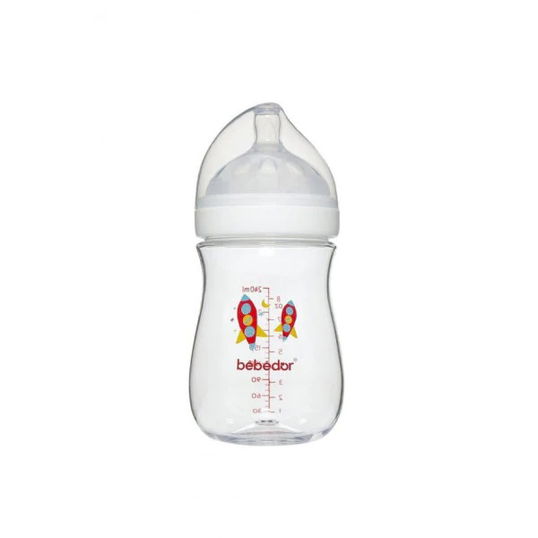 Biberon cu gura larga fara BPA, 240ml, Bebe D` Or