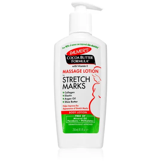 Palmer’s Pregnancy Cocoa Butter Formula lapte de corp pentru masaj impotriva vergeturilor 250 ml