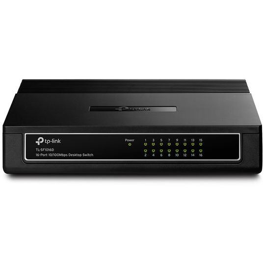 Switch TP-Link SF1016D 16 porturi 10/100Mbps Auto MDI / MDIX Negru