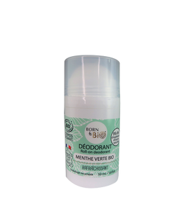 Deodorant bio roll-on cu menta verde, 50ml, Born to Bio