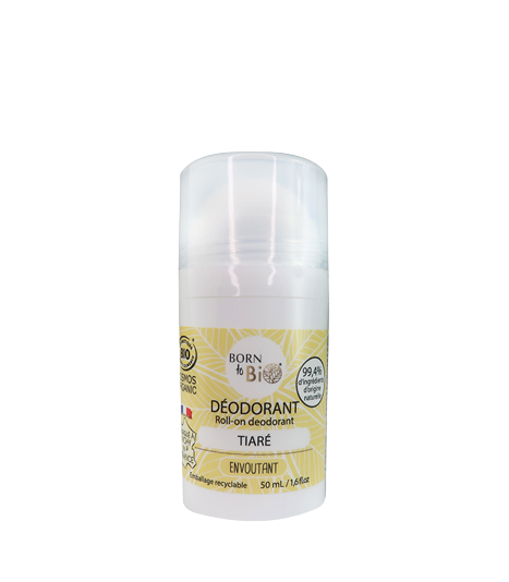 Deodorant bio roll-on monoi tiare, 50ml, Born to Bio