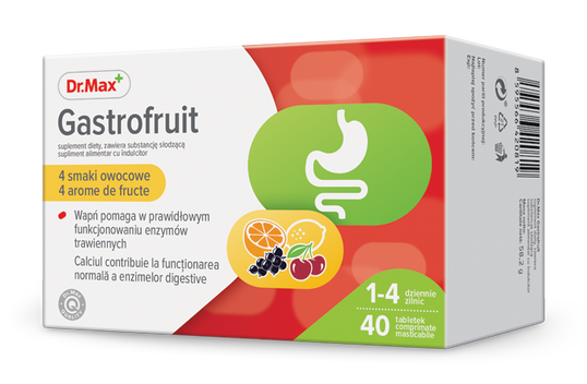 Dr. Max Gastrofruit, 40 comprimate masticabile