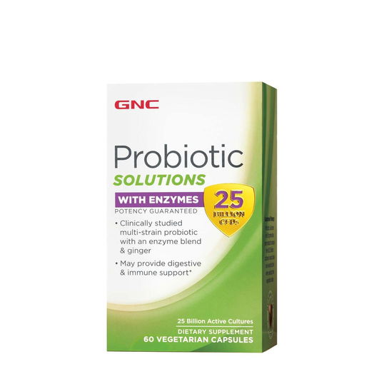 Probiotic solutions cu enzime digestive 25 Miliarde CFU`s, 60 capsule, GNC