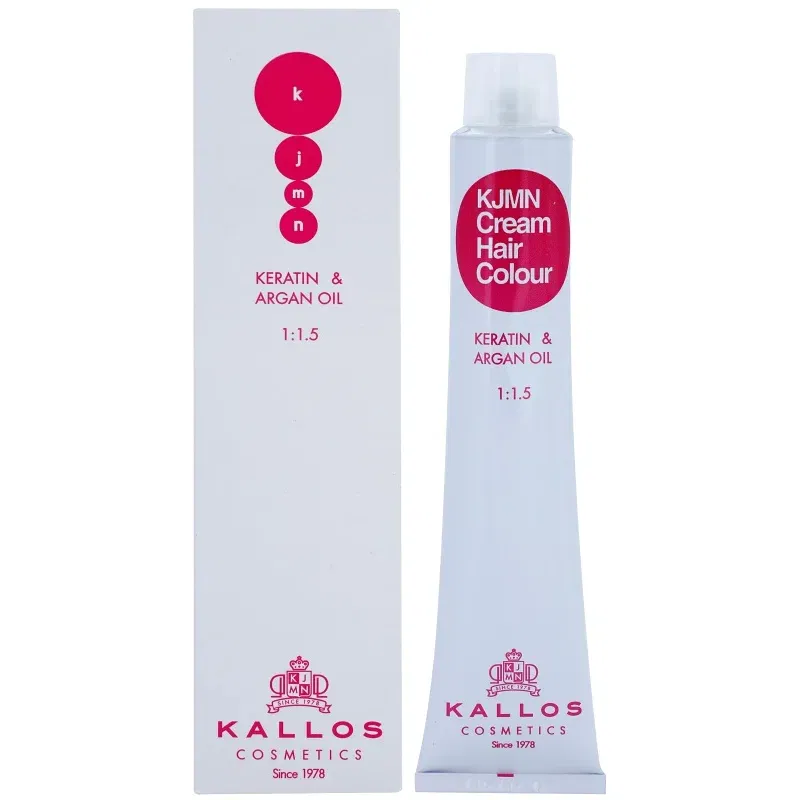 Kallos KJMN Professional Cream Hair Colour Keratin & Argan Oil culoare par cu keratina si ulei de argan culoare 0.65 Pink 100 ml