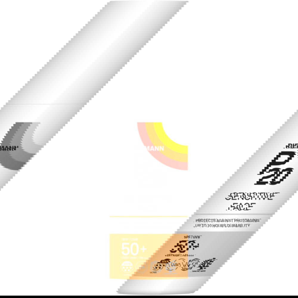 Crema de fata cu protectie solara SPF 50+ P20 Sensitive, 50ml, Riemann