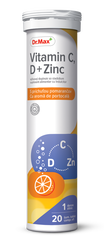 Dr. Max Vitamina C, D + Zinc, 20 comprimate efervescente