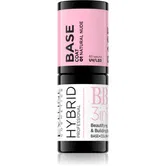 Eveline Cosmetics Hybrid Professional lac de unghii de bază, cu utilizarea lămpii UV/LED 3 in 1 culoare 01 Natural Nude 5 ml