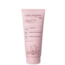 Balsam hidratant organic pentru par cret si ondulat cu efect antifrizz Wake Up Curl, 200ml, Naturigin
