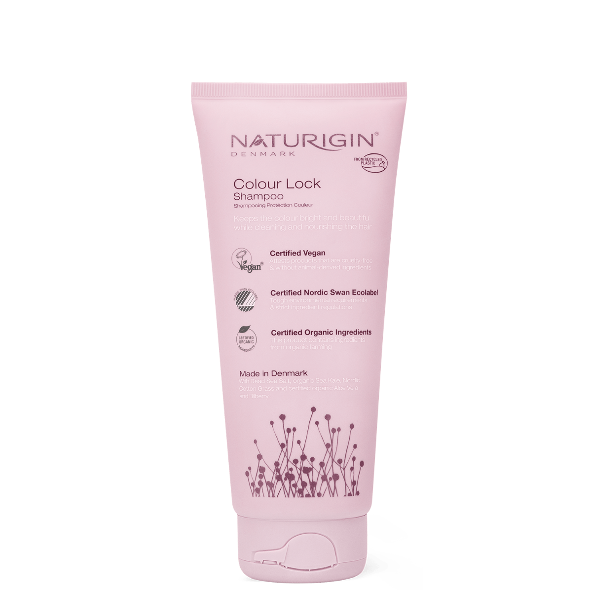 Sampon hidratant pentru protectia culorii Colour Lock, 200ml, Naturigin