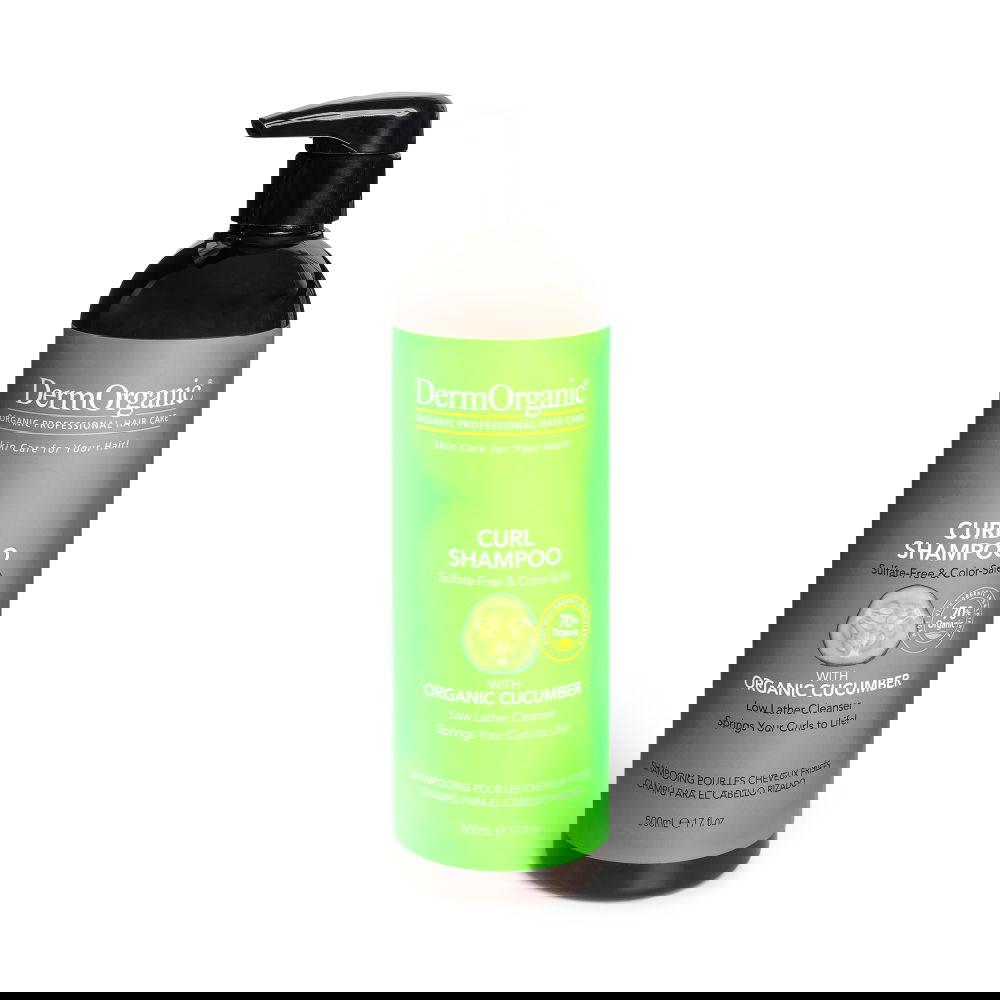 Sampon profesional hidratant pentru par cret, 500ml, DermOrganic