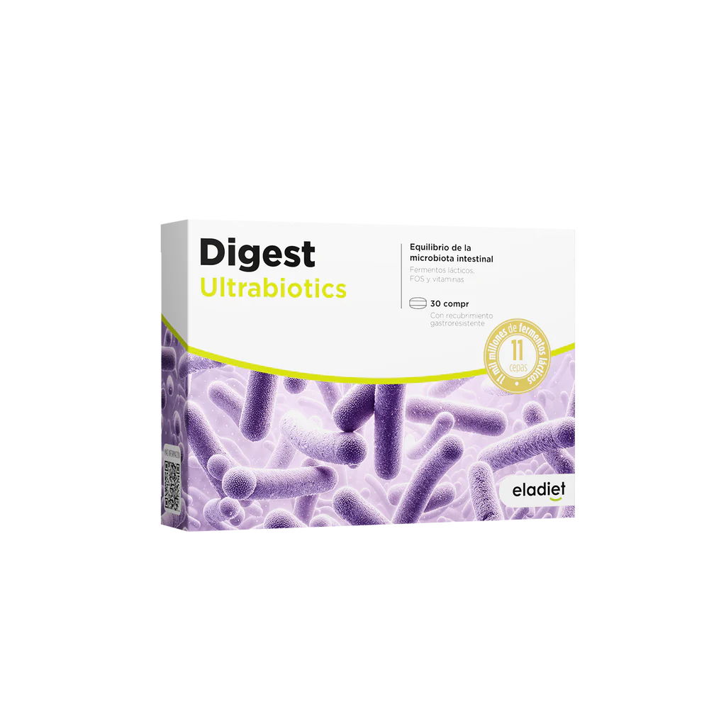 Digest Ultrabiotics pentru echilibrul florei intestinale, 30 comprimate, Eladiet