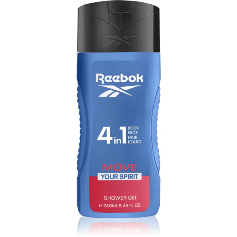 Reebok Move Your Spirit gel de dus racoritor 4 in 1 pentru bărbați 250 ml