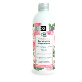 Apa micelara bio cu trandafiri pentru ochi si ten uscat si sensibil, 200ml, Coslys