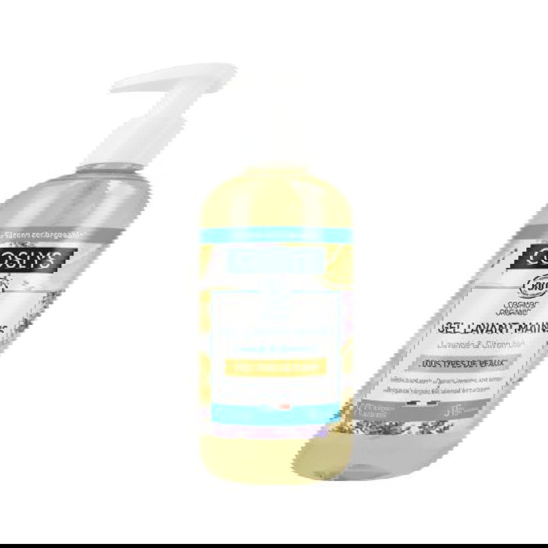 Gel bio pentru spalare pe maini fara sapun, cu extract de lamaie si lavanda, 300ml, Coslys