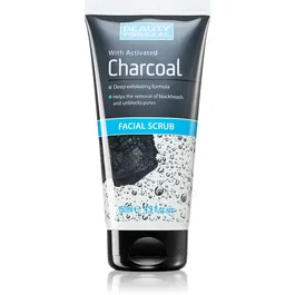 Beauty Formulas Charcoal exfoliant facial cu cărbune activ 150 ml