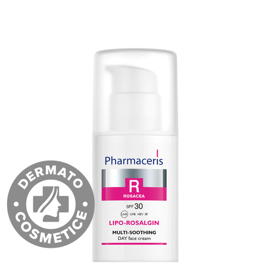 Crema de zi calmanta pentru ten uscat SPF30 Lipo-Rosalgin R, 30ml, Pharmaceris