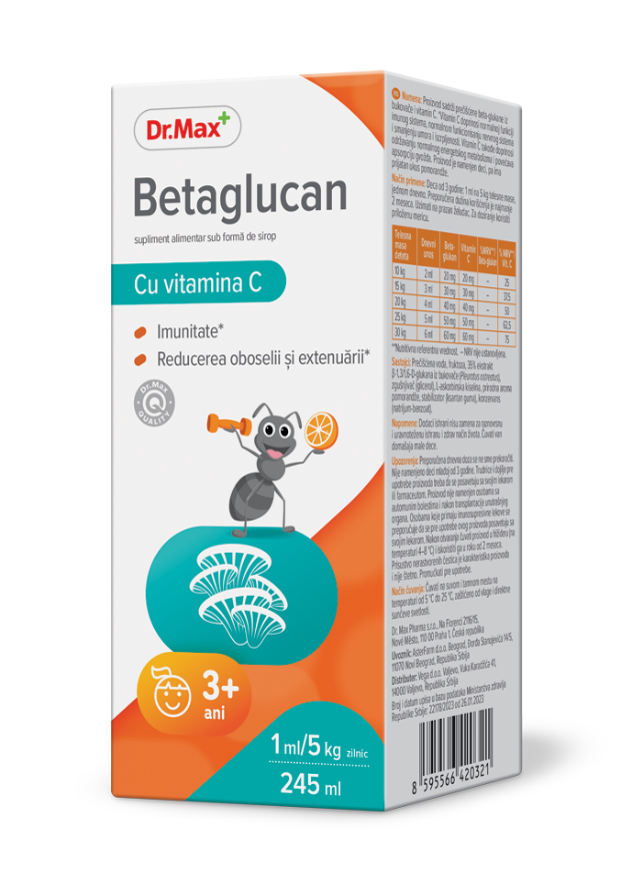 Dr. Max Betaglucan Sirop, 245ml
