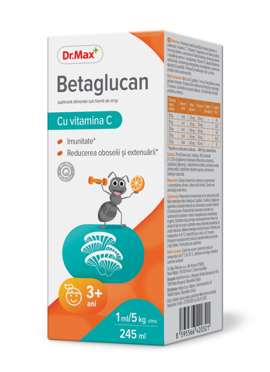 Dr. Max Betaglucan Sirop, 245ml