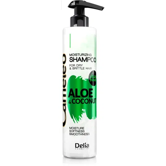 Delia Cosmetics Cameleo Aloe & Coconut sampon hidratant pentru par uscat si fragil 250 ml