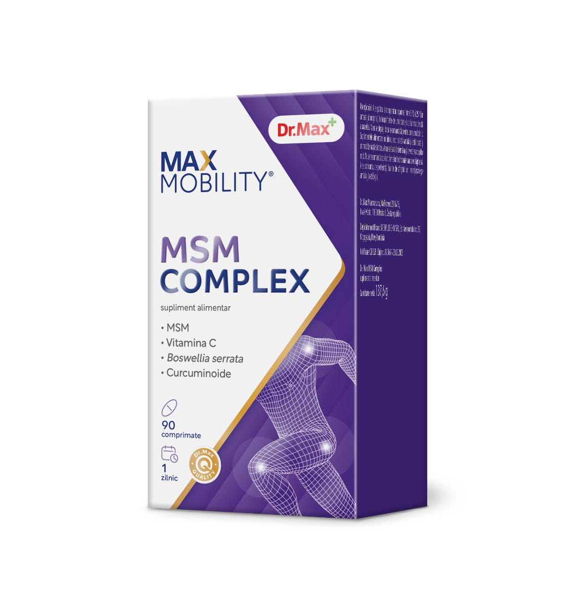 Dr. Max MSM Complex, 90 comprimate filmate