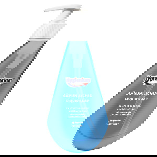 Sapun lichid albastru, 330ml, Hygienium