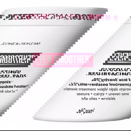 Dischete Even Smoother Glycolic Retinol Resurfacing Peel Pads, 60 bucati, Peter Thomas Roth