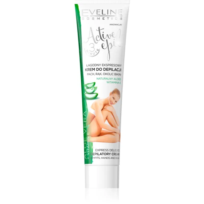 Eveline Cosmetics Active Epil crema depilatoare pentru mâini, axile și zona inghinală cu aloe vera 125 ml
