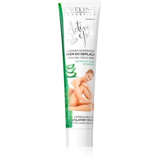 Eveline Cosmetics Active Epil crema depilatoare pentru mâini, axile și zona inghinală cu aloe vera 125 ml