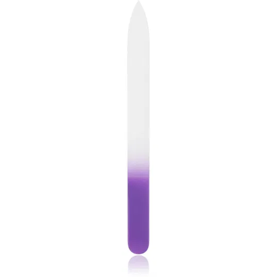 Diva & Nice Cosmetics Accessories File pila de unghii din sticla mare Violet 1 buc