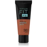 MAYBELLINE NEW YORK Fit Me! Matte+Poreless machiaj mat pentru piele normală și grasă culoare 360 Mocha 30 ml