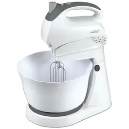 Mixer cu bol Adler AD 4202, 300 W, 5 trepte (Alb)