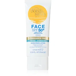 Bondi Sands SPF 50+ Fragrance Free crema de fata cu efect de protectie pentru tenul uscat SPF 50+ 75 ml
