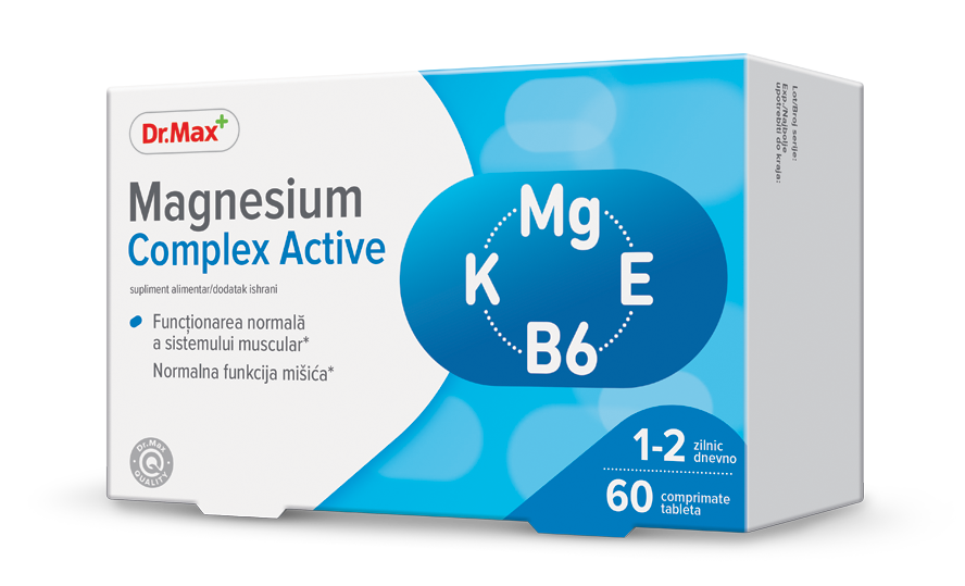 Dr. Max Magnesium Complex Active, 60 comprimate filmate