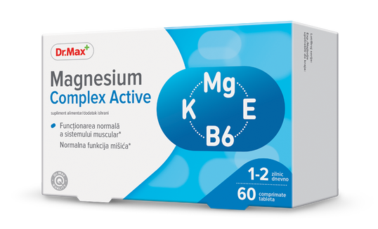 Dr. Max Magnesium Complex Active, 60 comprimate filmate