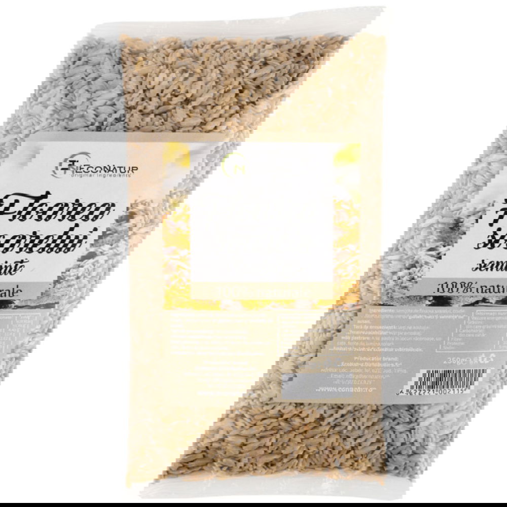 Seminte decojite din floarea soarelui, 250g, EcoNatur