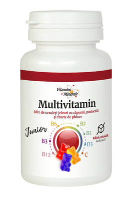 Multivitamin junior ursuleti cu fructe, 20 jeleuri, Dacia Plant