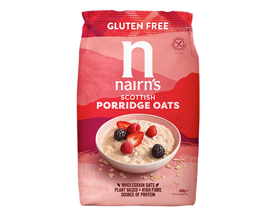 Porridge fulgi de ovaz integral fara gluten, 450g, Nairn`s