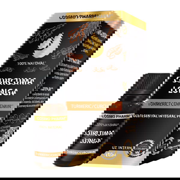 Ulei esential integral de turmeric, 10ml, Cosmopharm