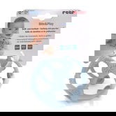 Jucarie pentru dentitie si minge 2in1 albastra pentru +0 luni, 1 bucata, Reer