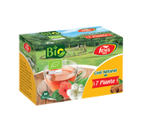 Ceai natural din 7 plante bio, 20 plicuri, Fares