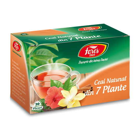 Ceaiurile lumii din 7 plante, 20 plicuri, Fares