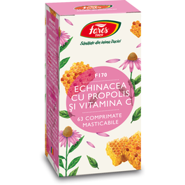 Echinacea cu propolis si vitamina C F170, 60 comprimate, Fares